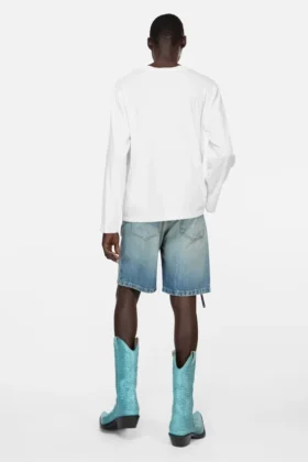 Avslappnad T-shirt med tryck