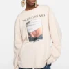 Avslappnad T-shirt med tryck