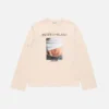 Avslappnad T-shirt med tryck