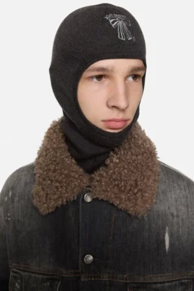 Balaklava med logotyp i ull