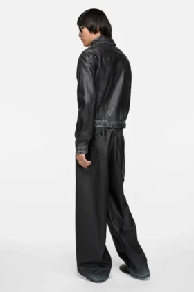 Belagd jeansjacka
