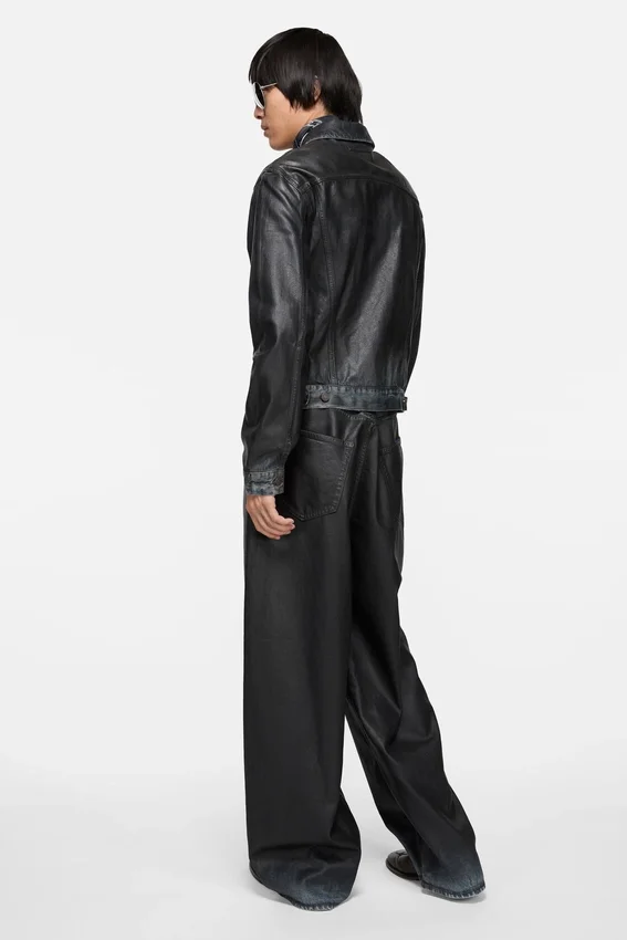 Belagd jeansjacka