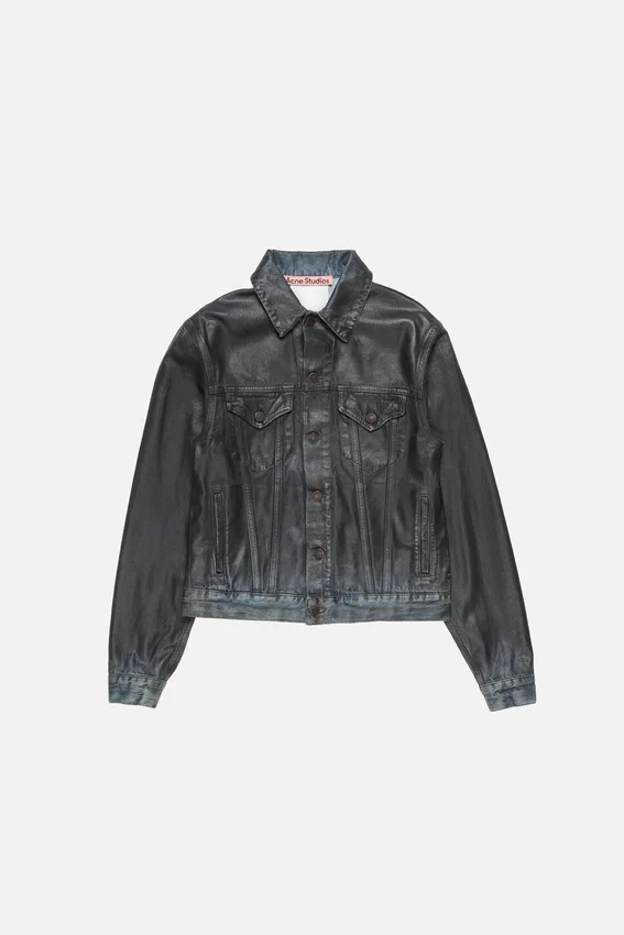Belagd jeansjacka