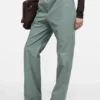 Belagda kostymbyxor i twill