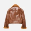 Bikerjacka i shearling
