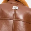 Bikerjacka i shearling