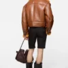 Bikerjacka i shearling