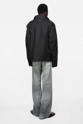 Blousonjacka i bomullssatin
