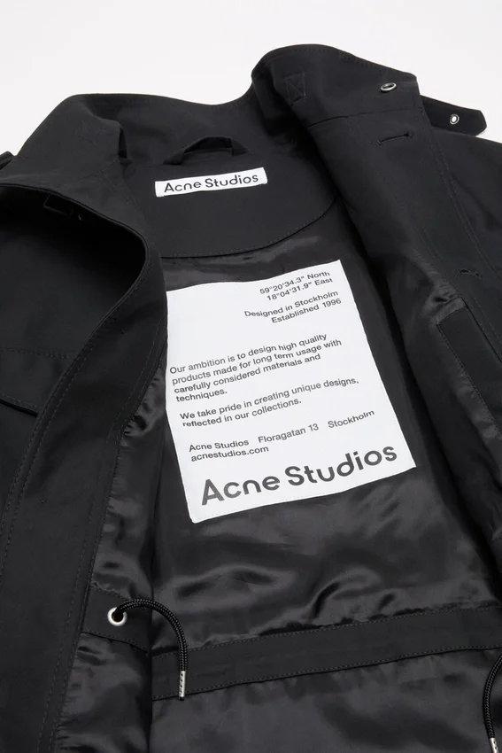 Blousonjacka i bomullssatin