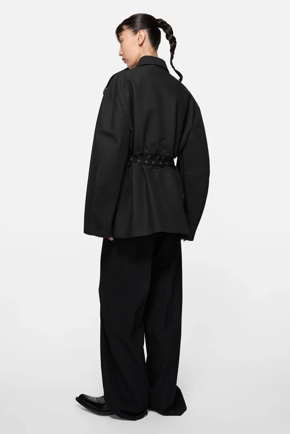 Blousonjacka i satin
