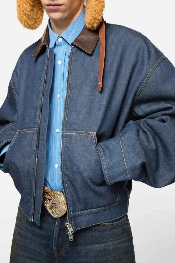 Bomberjacka i denim