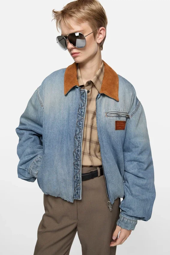 Bomberjacka i denim