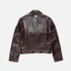 Bubble-läderjacka i bikerstil