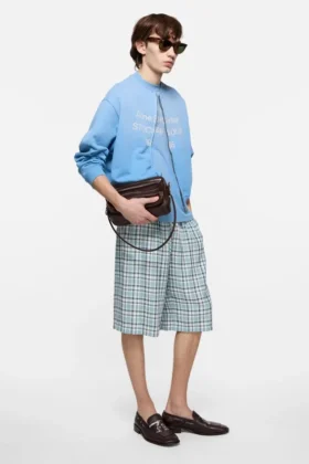 Casual shorts i rutig flanell