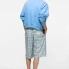 Casual shorts i rutig flanell