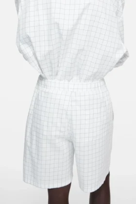 Casual-shorts i rutmönster