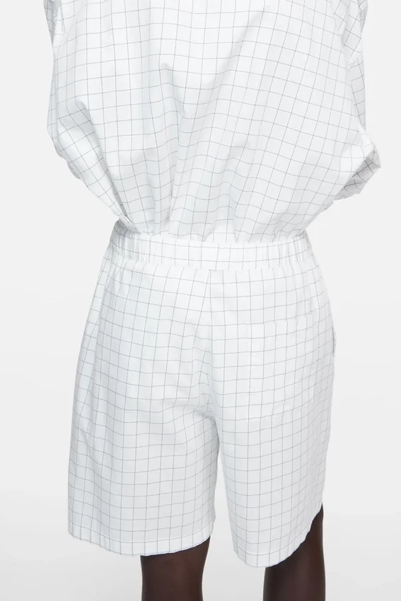 Casual-shorts i rutmönster