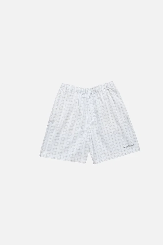 Casual-shorts i rutmönster