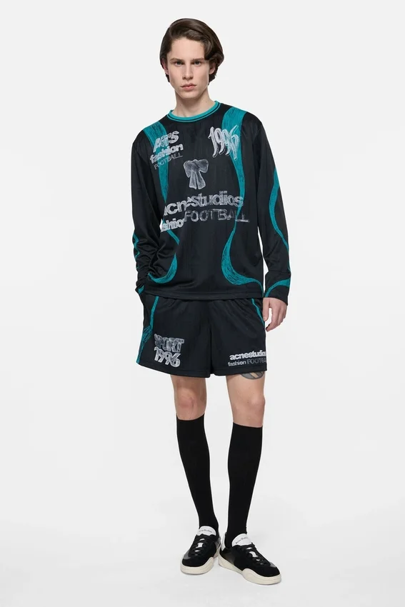 Casual-shorts med tryck