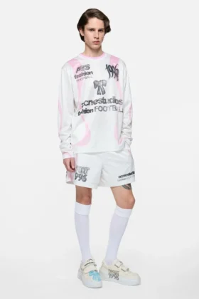 Casual-shorts med tryck