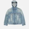 Denimjacka med huva