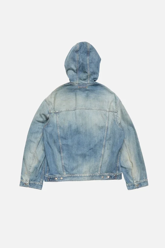 Denimjacka med huva