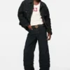 Denimjacka med pressveck