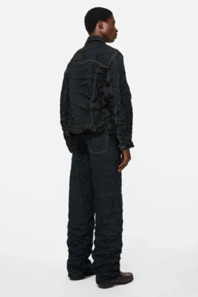 Denimjacka med pressveck