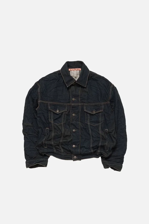 Denimjacka med pressveck