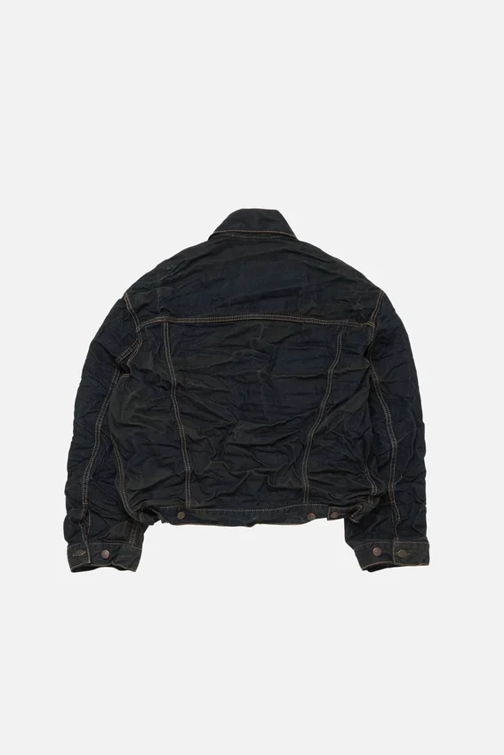 Denimjacka med pressveck