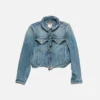 Denimjacka med vågig passform