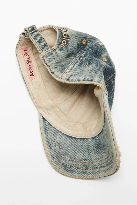Denimkeps med logotyp