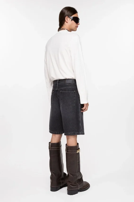 Denimshorts med lös passform