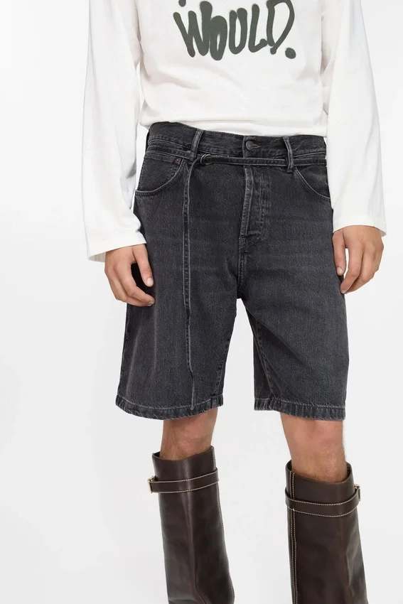 Denimshorts med lös passform
