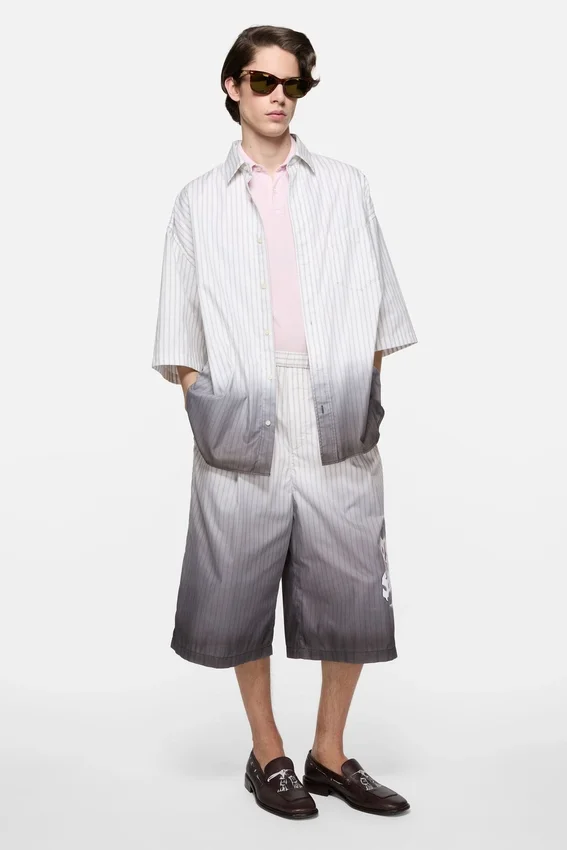 Dip-dyed skjorta med knappar