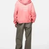 Fleece-hoodie med logotyp