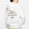 Fleece-hoodie med logotyp