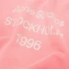 Fleece-hoodie med logotyp