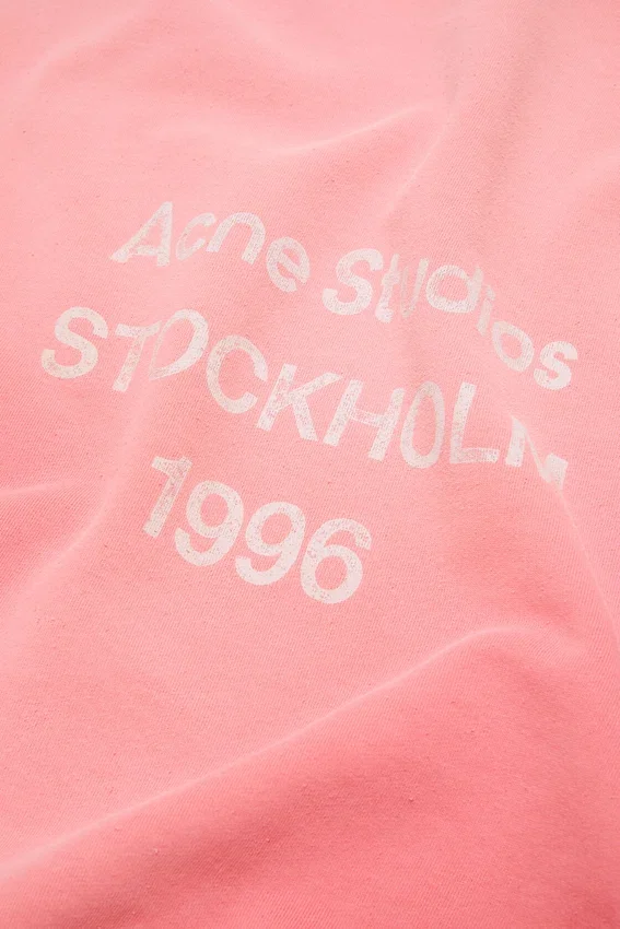Fleece-hoodie med logotyp