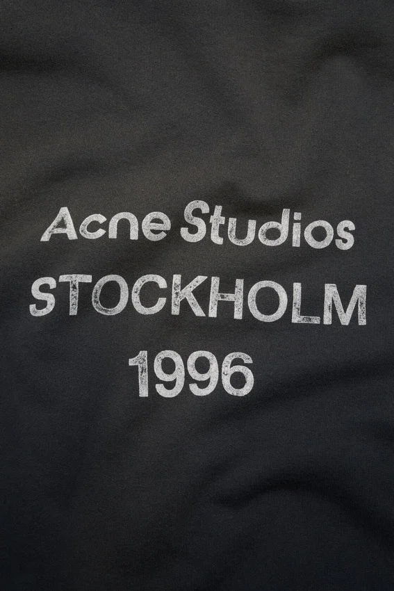 Fleece-hoodie med logotyp