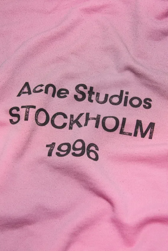 Fleece-hoodie med logotyp