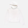 Fleece-hoodie med logotyp