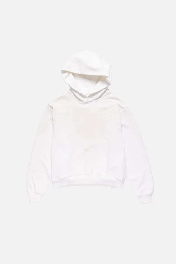 Fleece-hoodie med logotyp