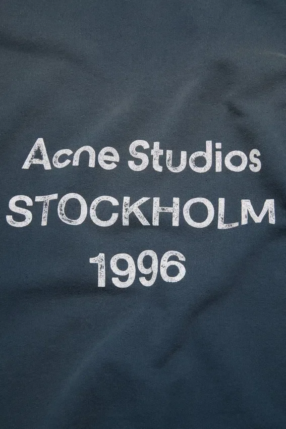 Fleece-hoodie med logotyp