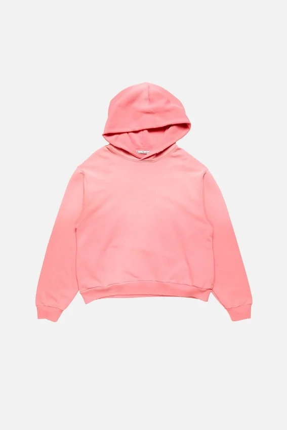 Fleece-hoodie med logotyp