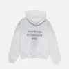Fleece-hoodie med logotyp