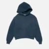 Fleece-hoodie med logotyp