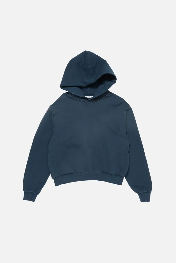 Fleece-hoodie med logotyp
