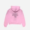 Fleece-hoodie med logotyp