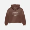 Fleece-hoodie med logotyp